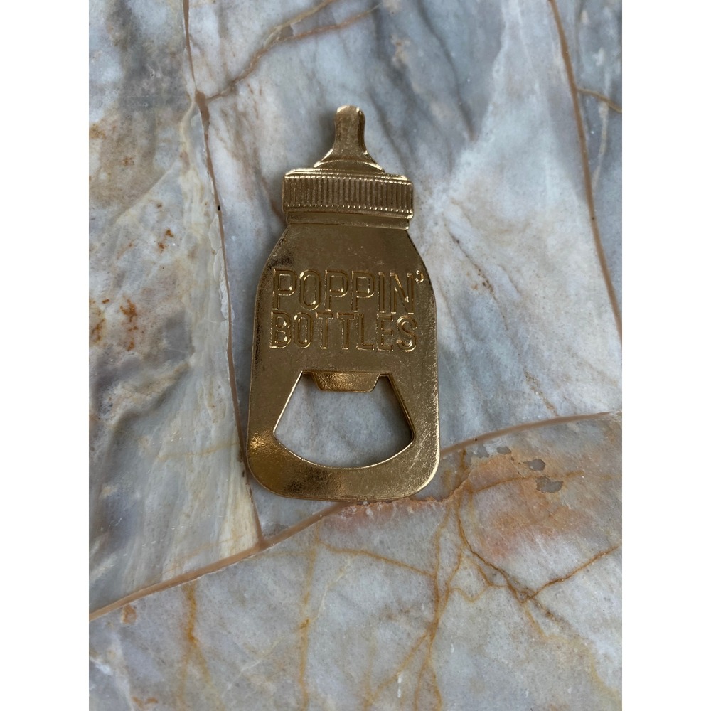 Gold Baby Bottle Opener‎ Poppin Bottles Novelty Metal Bar Tool Accessory